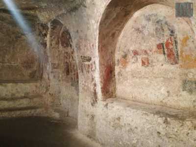 �Nel secondo - prosegue lo studioso - sono ancora visibili i due affreschi di Santa Caterina e San Nicola, realizzati addirittura in epoca bizantina�